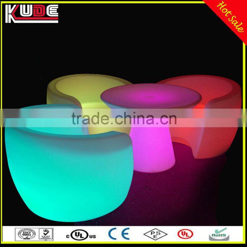LED Furniture KD-F862 indoor LED single seat sofa with remote control