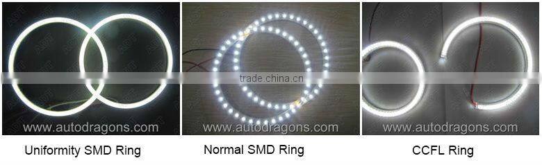 70MM 81 LED COB Chip SMD Car Angel Eyes Headlight Bright Halo Ring Light
