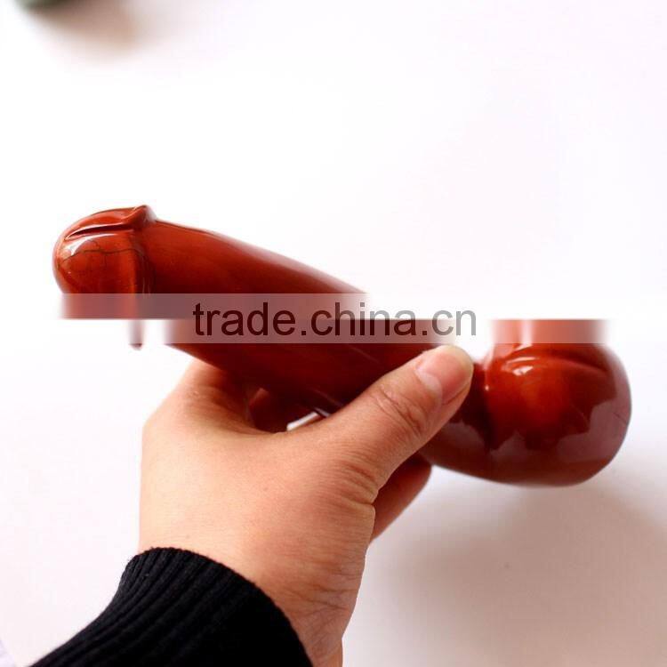 top quality lifelike masturbation dildo for women natural red jasper dildo for female