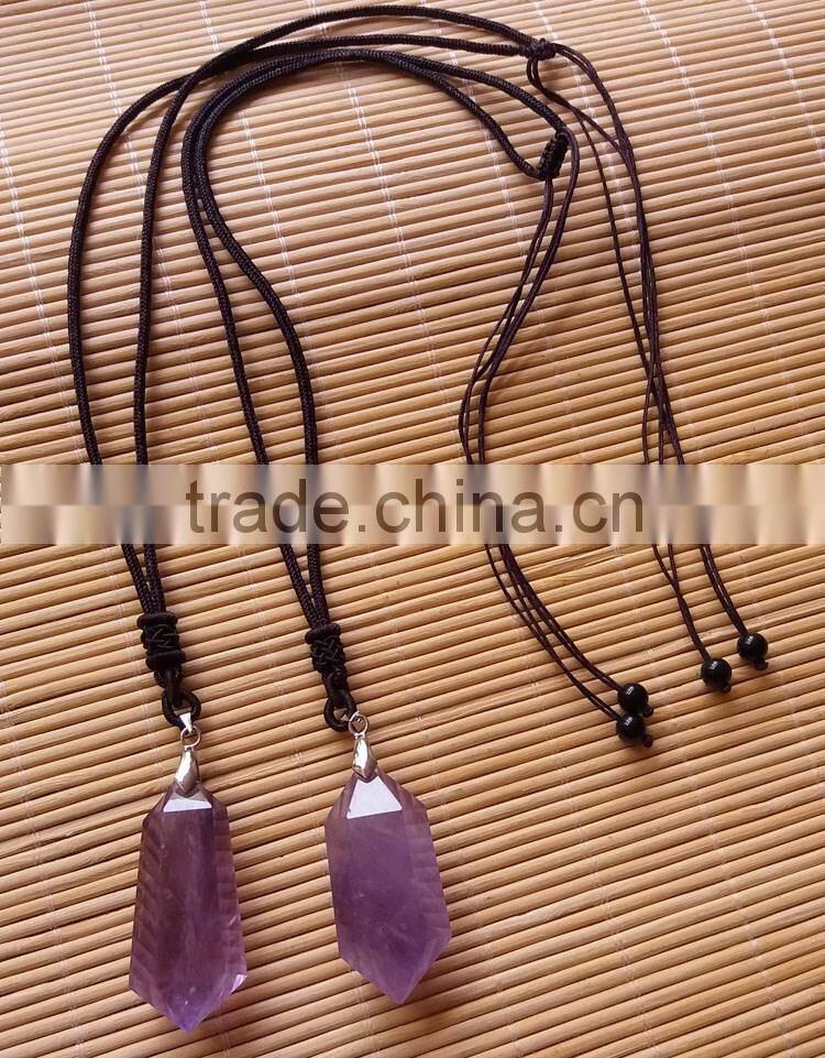 beautiful natural amethyst crystal pendants with different sizes for sale