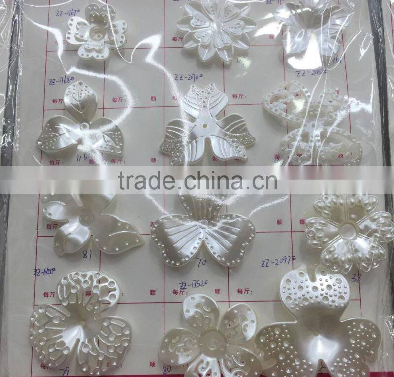 fancy ivory color small size drop star bear flower shape hair band accessories pearl