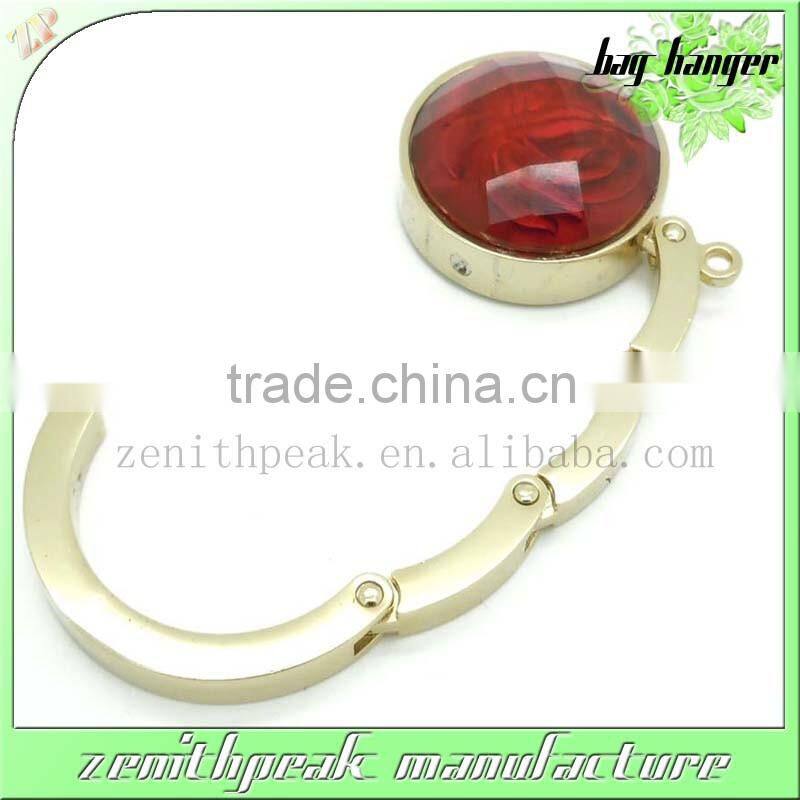 2016 Promotional metal heart shape bag hanger/heart shape bag holder/heart shape bag hook