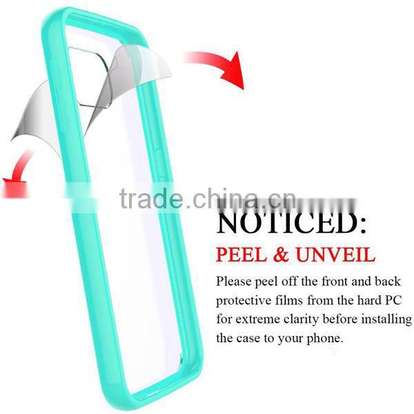 C&T Crystal Clear Hybrid Shockproof TPU Bumper with Clear Back Panel Cover Case for LG G5