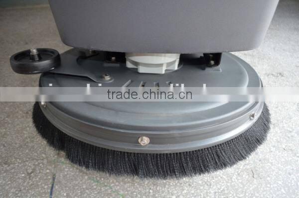 Fully automatic dual brush floor scrubber machine