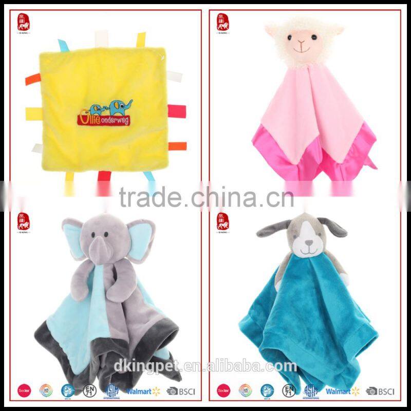 Wholesale cute soft plush animal style Baby Comforter