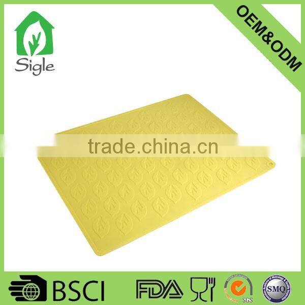 heat resisitant silicone square leaf inside baking mats sheet
