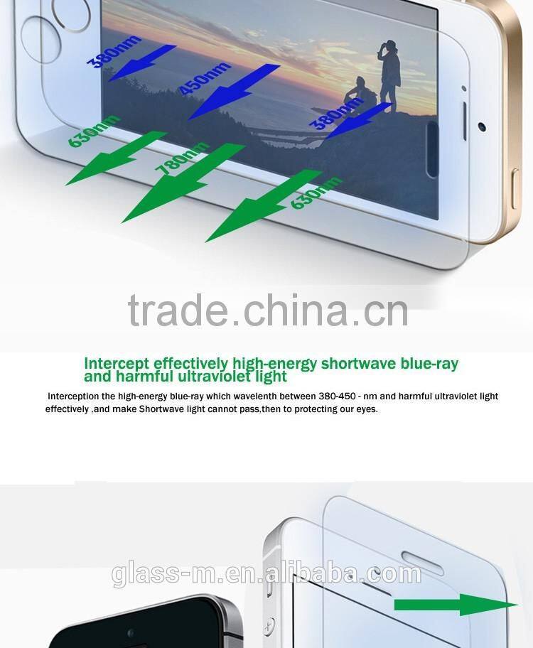 Premium Anti Blue Ray Tempered Glass Screen Saver for iPhone SE