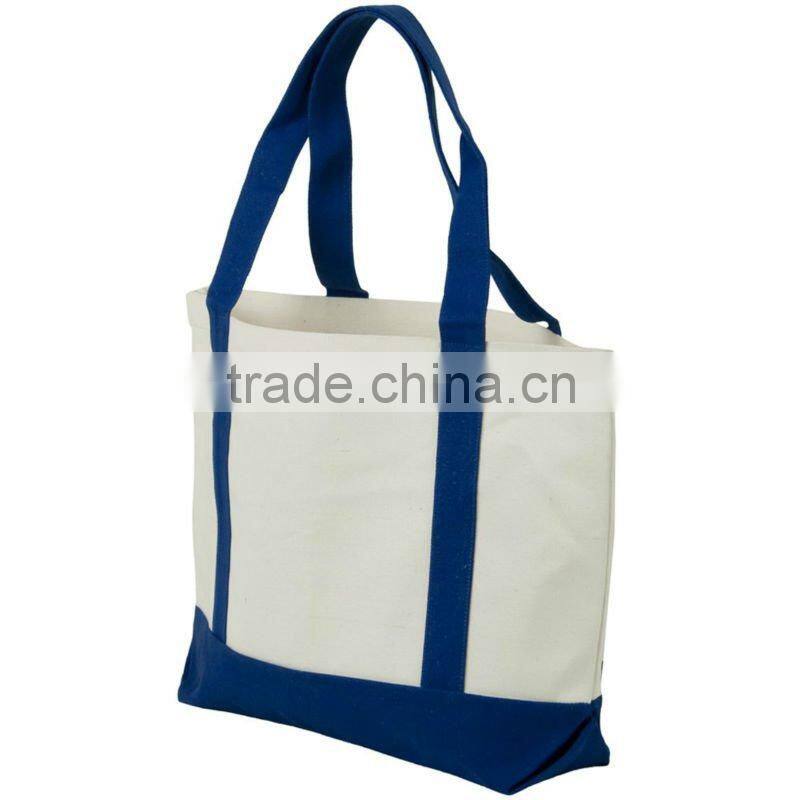 Promotional canvas tote shopping bag