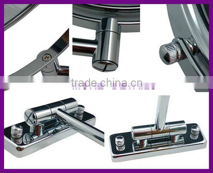 Fashion wall art deco chrome bathroom wall mounted mirrors