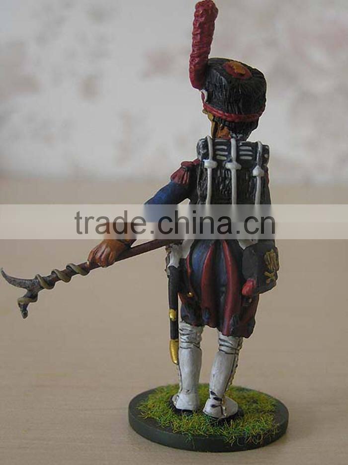 Hand-painted Soldier Figure French ArtIlleryman Miniature