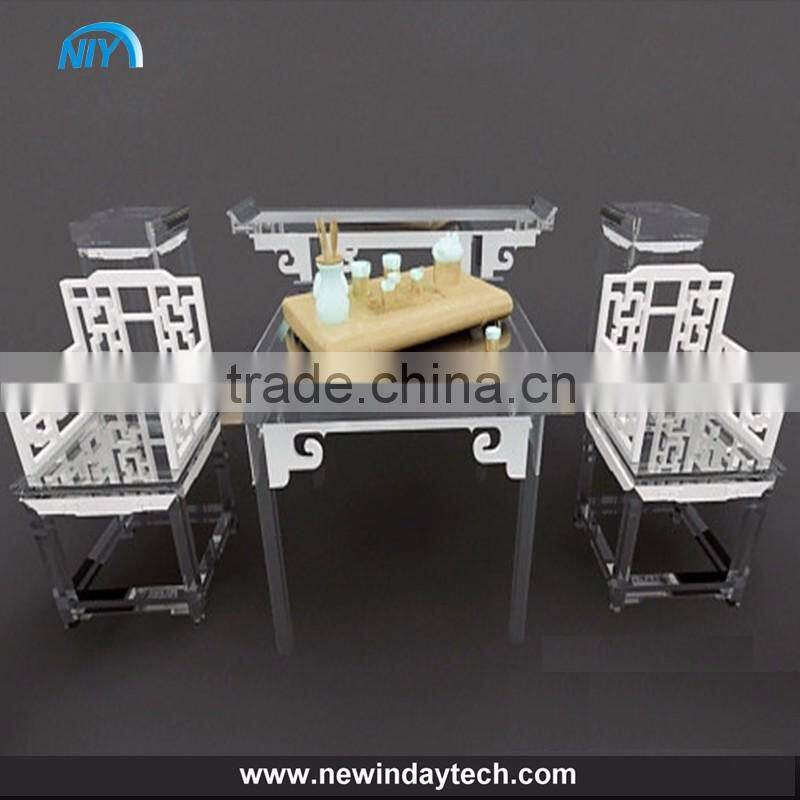 OEM Customized acrylic dining chair wholesale transparent acrylic chair high quingity acrylic furniture table chair