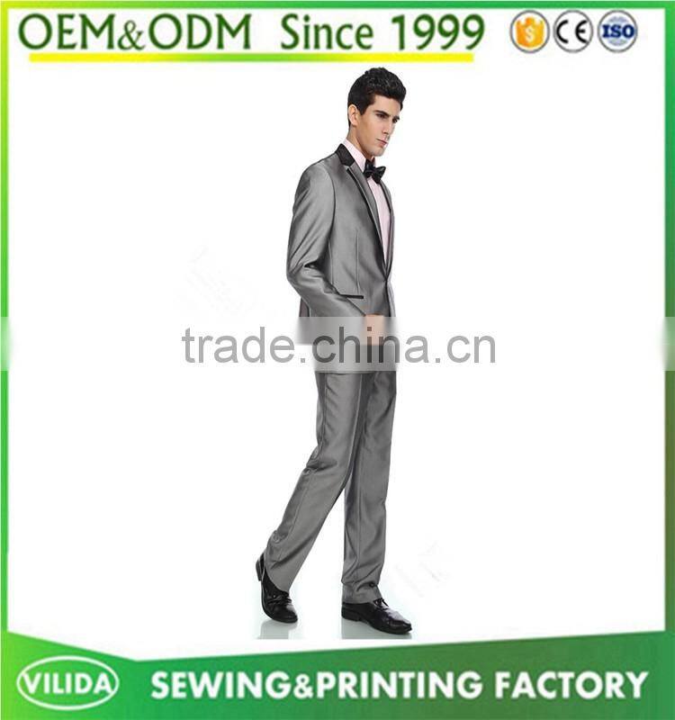 Wholesale men's 100% woolen blazer tuxedos new design formal dress suit