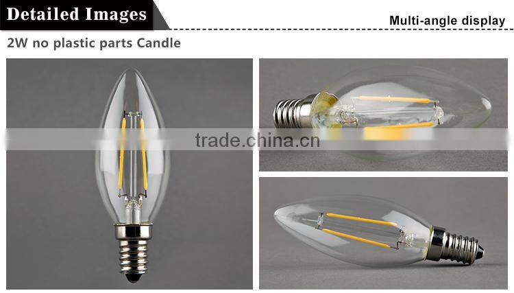 Tailed Candle LED Filament Bulb C35 2W 4w Bulb LED Filament,LED Bulb light