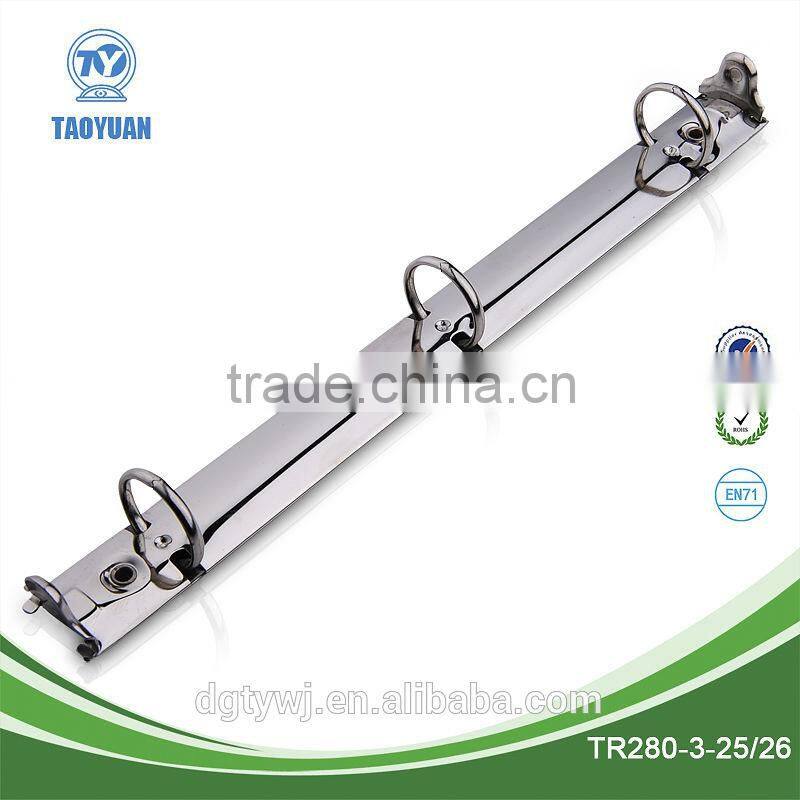 Customized hot sale 3 ring binder clip (TD 280-3-25/20) with trigger