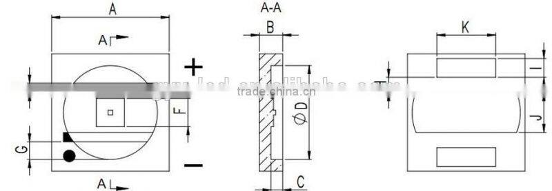 High realiability light UVC LED diode for resin curing