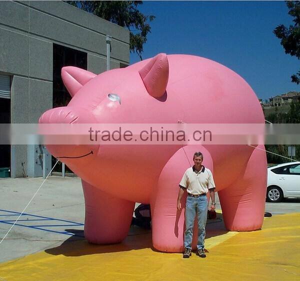 Factory price pink giant inflatable pig for sale
