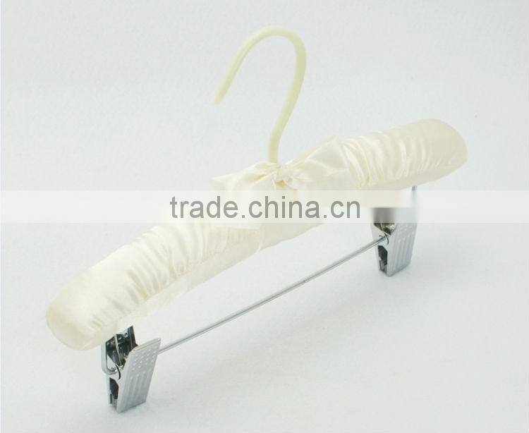 Candy Color Satin Padded Pants/Skirt Hanger with Clips for Children