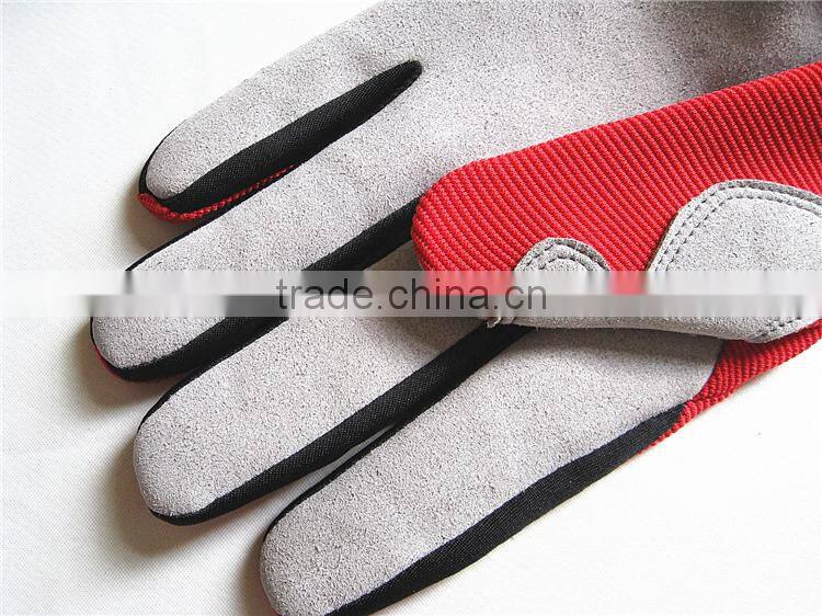Welcome OEM/ODM Fashion Microfiber Leather Custom Moto Gloves