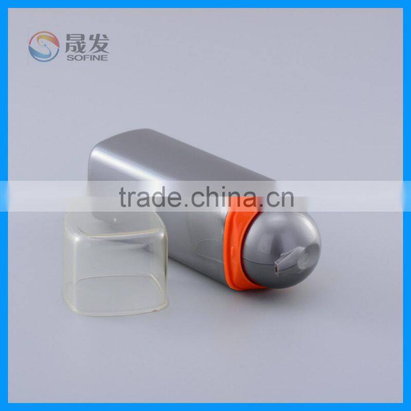 Square plastic lotion pump bottle