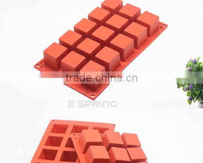 15 Cavity Silicone Brownie Mold Bread Mold Square Soap Mold