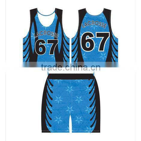 new style promotional lacrosse uniform for wholesales