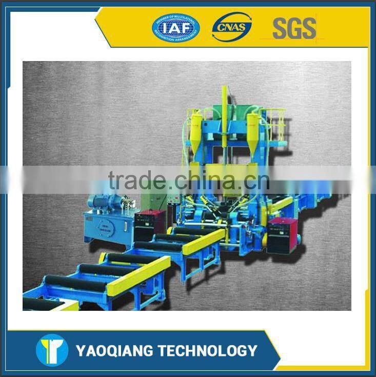 H beam steel automatic welding production line integral (3 in 1)making machine