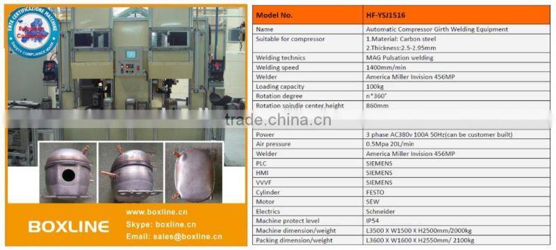 Double Stations Compressor Girth Welding Machine with MIG Welder