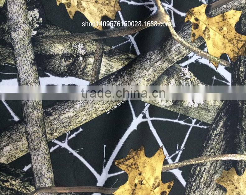 TPU camouflage fabric for clothes 100% polyester forest camouflage fabric bonded tpu for outdoor fabric hunting sportswear