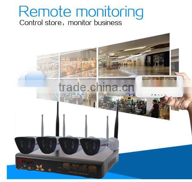 4CH Channel Security WiFi NVR kit 720P Network IR High Definition Wireless