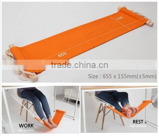 Portable Mini Office Foot Rest hammock Stand Desk Feet Hammock Easy Disassemble hammock with Studying Library Outdoor Indoor