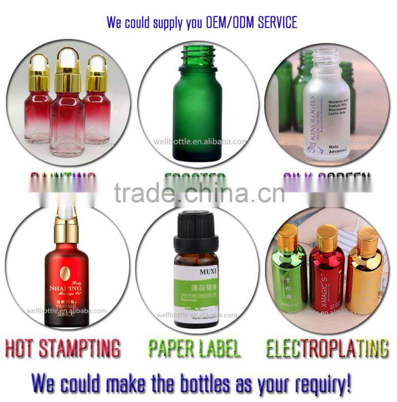 15ml 30ml solid matte frosted rectangle black glass dropper bottles wholesale for e liquid e juice vape juice GR193R