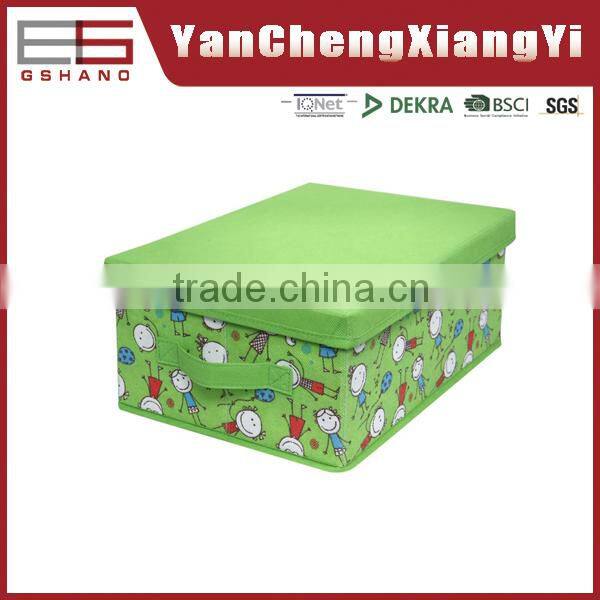 Large Capacity Fancy Design Folding Silk Printing Non-woven Fabrics Storage Boxes Cases