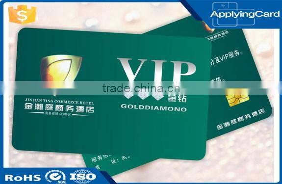 Custom design printing Contact IC card RFID chip smart cards used as VIP card