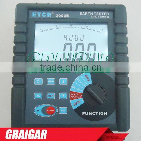 HOT SALE ! ETCR3000B Earth Resistance Soil Resistivity Tester