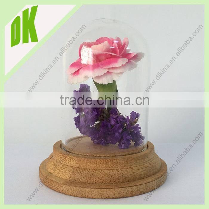 Size : 6*10 cm, 6*12cm, 8*12 cm etc (DIKINA- GD001) NEW Decorative Glass Dome, glass dome with base // Display Glass Dome cover