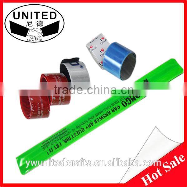 2015 high quality custom made personal new pvc slap bangles
