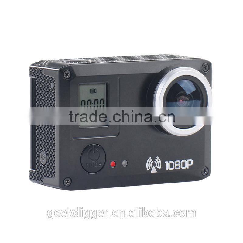 Black AMK5000S Outdoor Wifi Action Camera Video HD DV Car DVRWaterproof 30M Shockproof 20MP 1080P