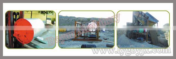 Rail undressed ore magnetic pulley