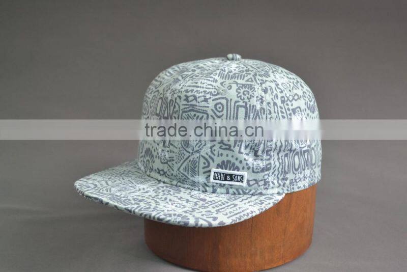 Custom cheap flat brim cap
