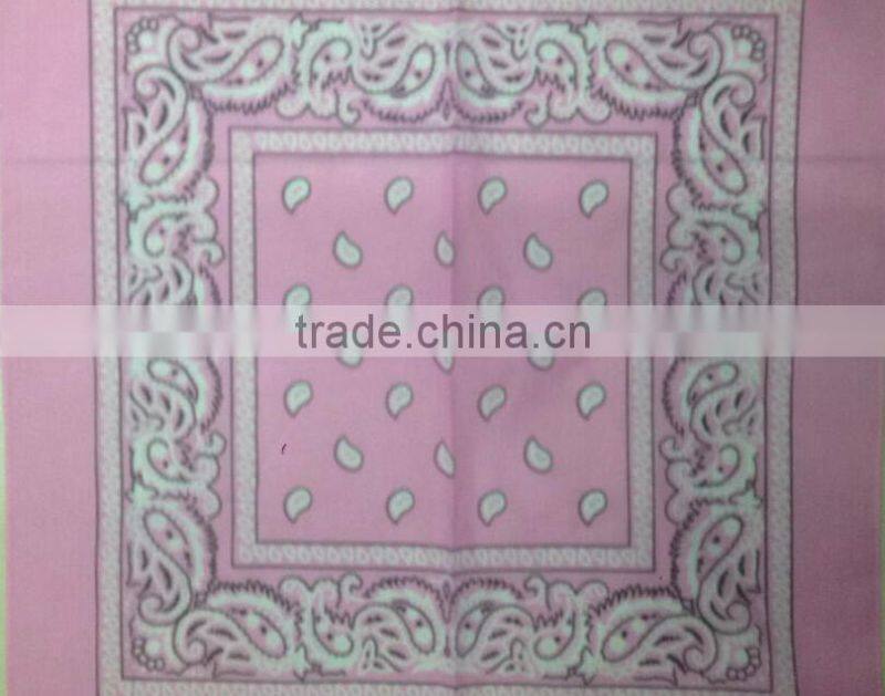 top quality white100%cotton paisley bandana