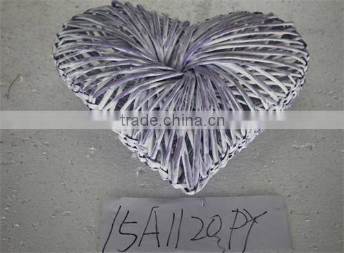 willow basket; wicker heart; wicker decos
