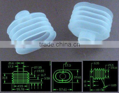 Rubber joined with Aluminum tube