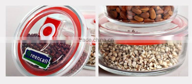 2 pieces food storage set, round food containers airtight