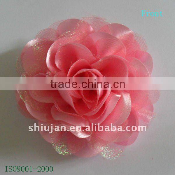 Satin/Organza Fabric Artificial Flower --- Wedding dress