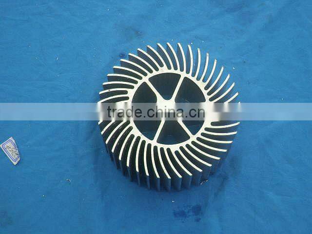 Extruded aluminium profile heat sinks