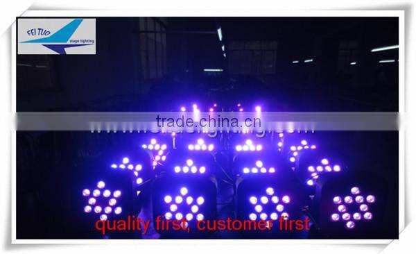 4IN1 12pcs 10w RGBW wireless flat led par light