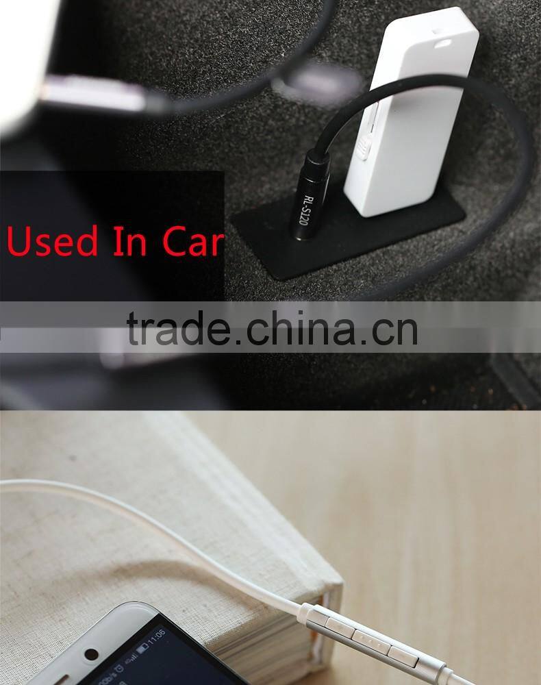 REMAX Audio cable 3.5mm male to male jack aux audio cable with 3.0mm Speaker cable