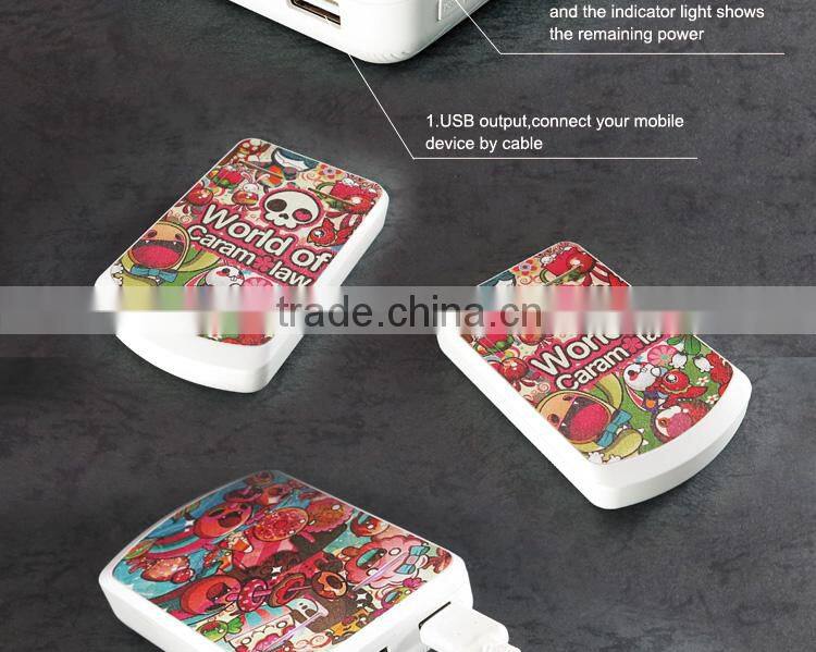 2014 New Cheap ABS Mobile Power Bank Charger for Smart phones
