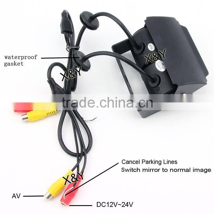 Dual Lens Bus cctv cameracctv true vision ir led reverse camera auto rear view camera XY-1203