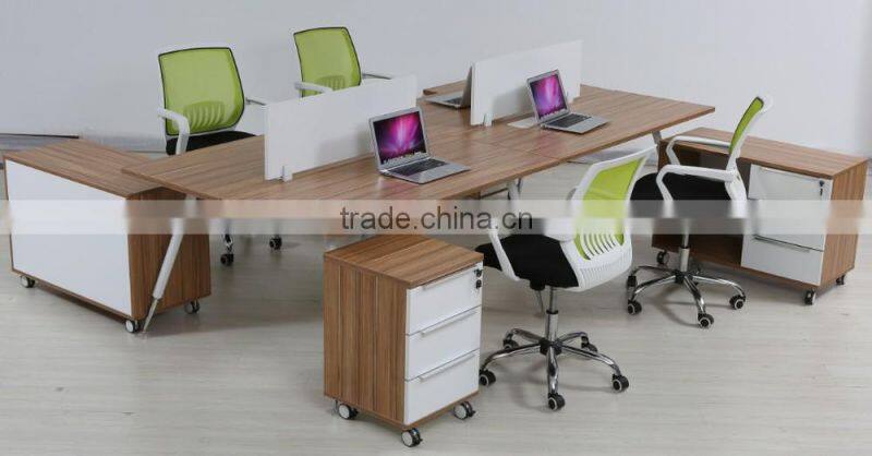 2014 High end 2-person wood bench system office desk - WT02